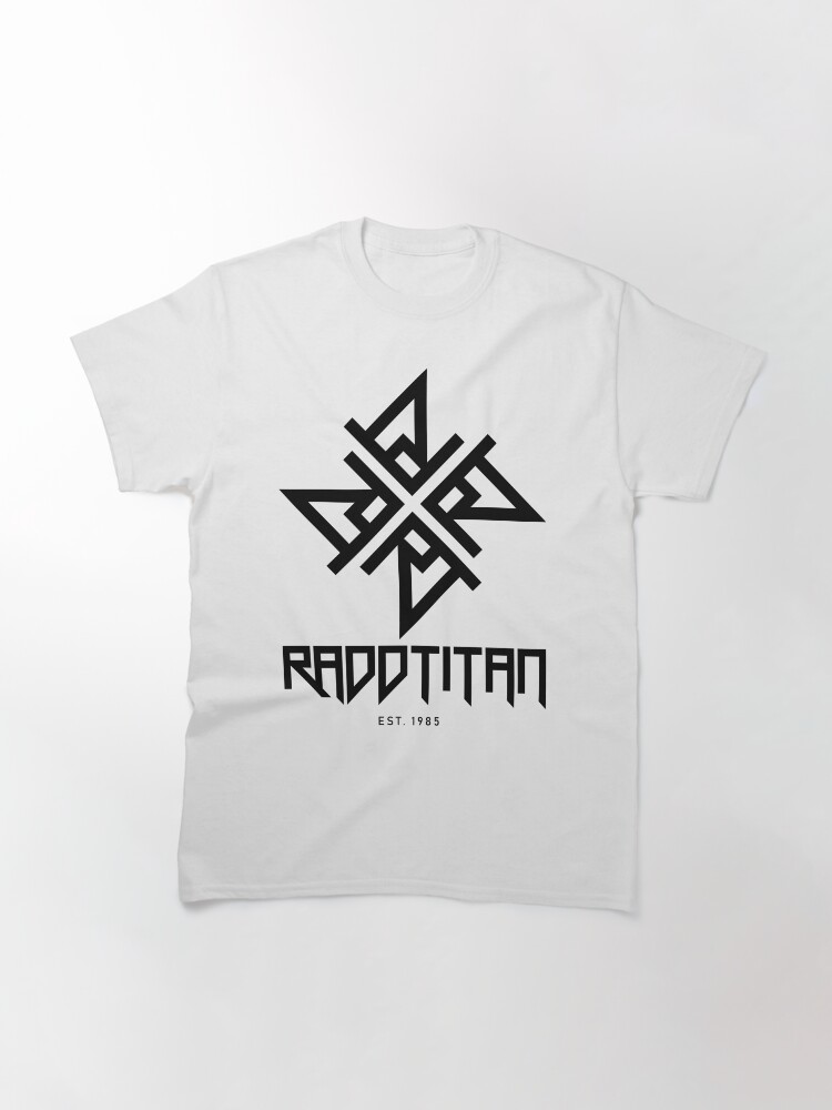 Thumbnail 3 of 7, Classic T-Shirt, Black Star and Logo Big - RaddTitan designed and sold by RaddTitan.