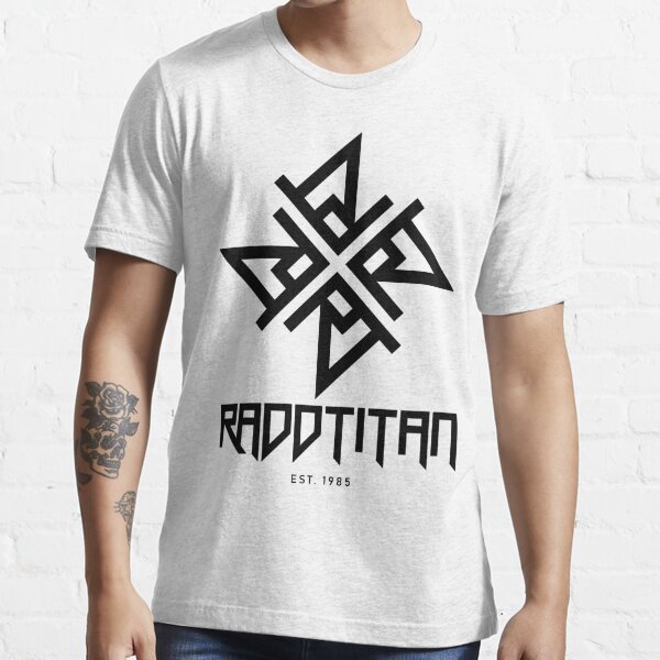 Black Star and Logo Big - RaddTitan Essential T-Shirt