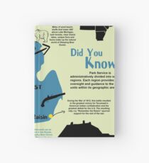 Michigan National Parks Infographic Map Hardcover Journal