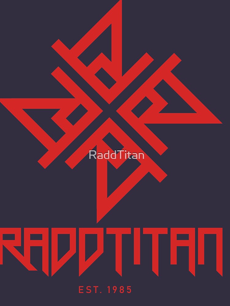 Thumbnail 5 of 5, Long Sleeve T-Shirt, Red Star and Logo Big - RaddTitan designed and sold by RaddTitan.