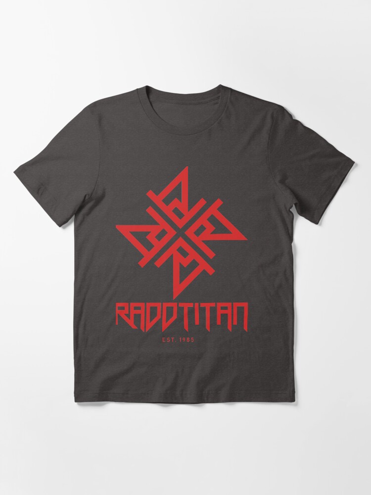 Thumbnail 3 of 7, Essential T-Shirt, Red Star and Logo Big - RaddTitan designed and sold by RaddTitan.