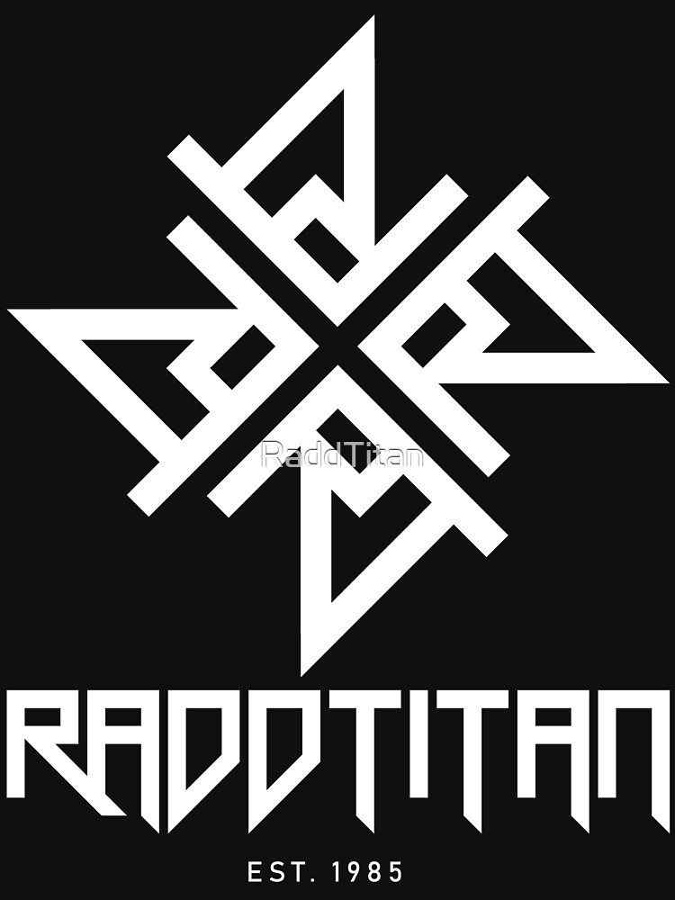 Thumbnail 7 of 7, Essential T-Shirt, White Star and Logo Big - RaddTitan designed and sold by RaddTitan.