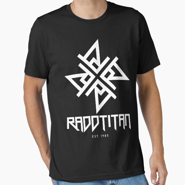 White Star and Logo Big - RaddTitan Essential T-Shirt