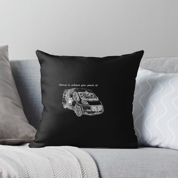 Home is where you park it Throw Pillow