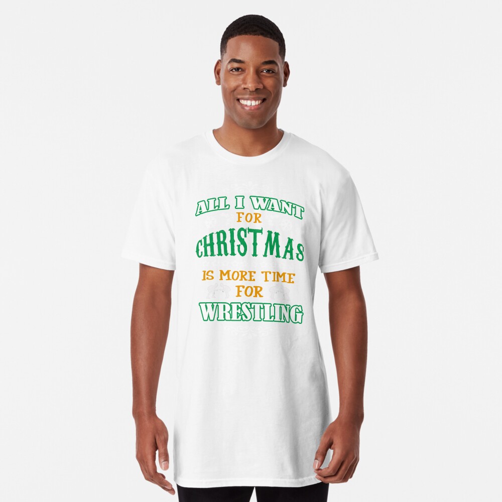 wrestling christmas t shirt