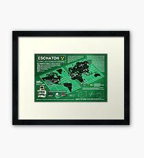 Eschaton Diagram - Infinite Jest Framed Print