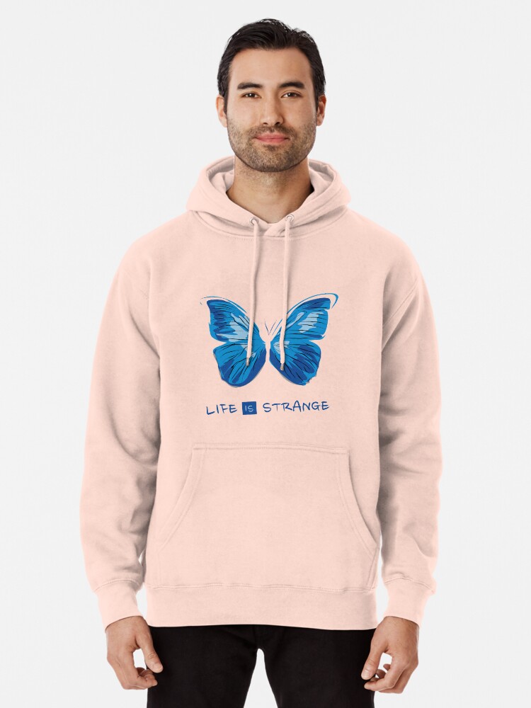 Blue hoodie with butterfly new arrivals