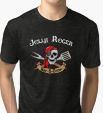 Jolly Roger Bar-B-Crew Tri-blend T-Shirt