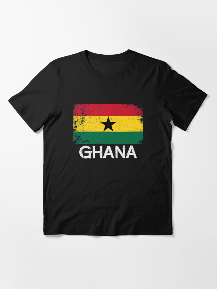 GHANA DISTRESSED FLAG UNISEX HOODIE TOP GHANAIAN FOOTBALL JERSEY GIFT