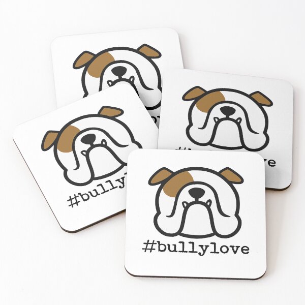 Item preview, #BULLYLOVE - show off your Bulldog love - perfect Bully sticker - English Bulldog by Smooshface United designed and sold by smooshfaceutd.