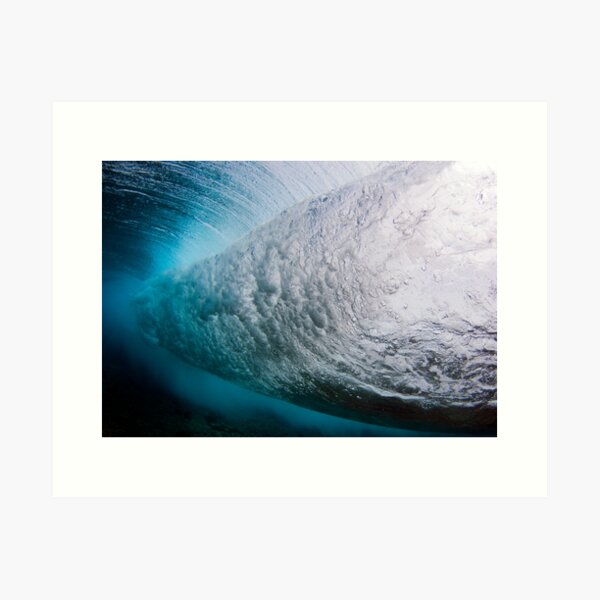 Breaking wave Art Print