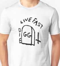 GG Allin Live Fast Die Tattoo (big version) Unisex T-Shirt