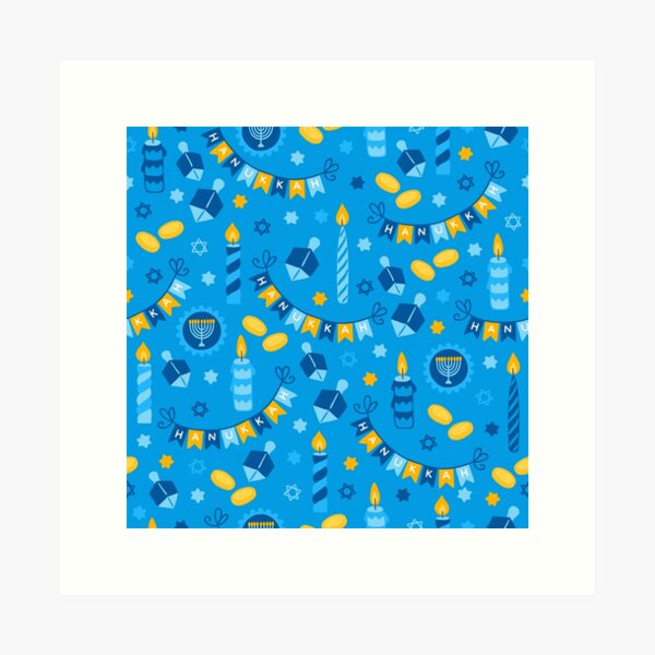 Item preview, Happy Hanukkah Banner Pattern designed and sold by DEC02.