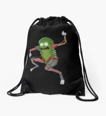 Pickle Rick Drawstring Bag