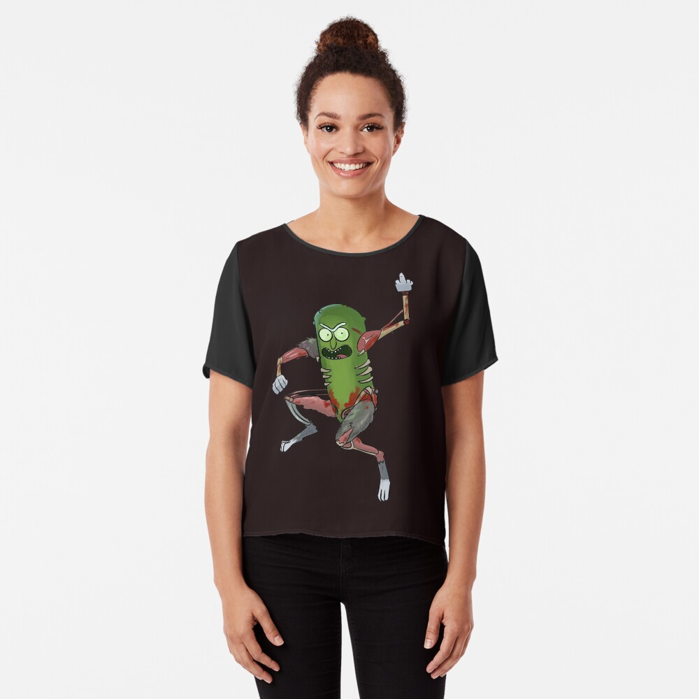 Pickle Rick Chiffon Top