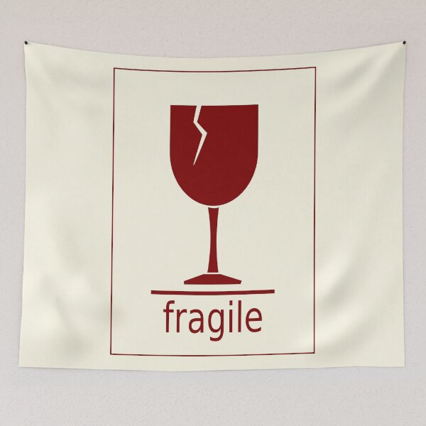 Item preview, Fragile Freight Wine Glass designed and sold by Dator.