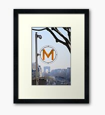 "Arc de Triomphe" views from Paris, La Défense Framed Print