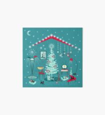 Retro Holiday Decorating II Art Board