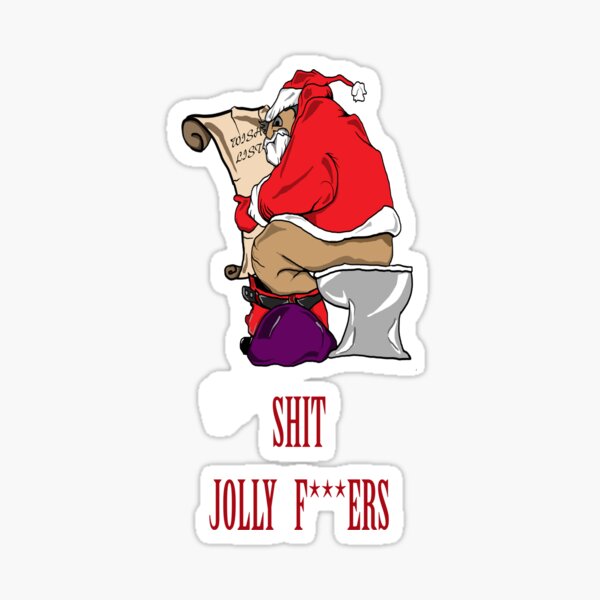 Santas Naughty List Sticker By Mephobiadesigns Redbubble