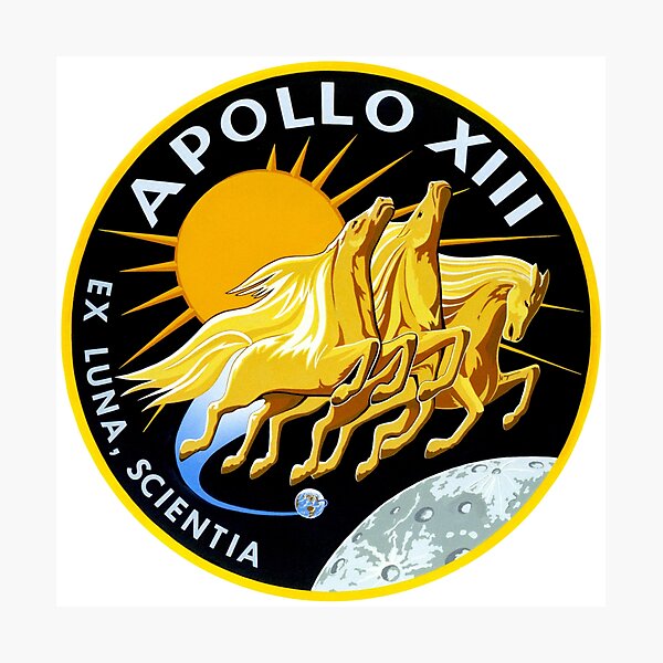 Apollo 13 Mission Patch Photographic Print