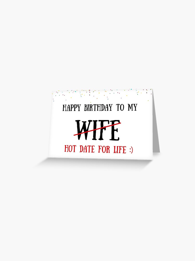 Hot wife birthday card, meme greeting cards/ pic