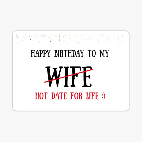Hot wife birthday card, meme greeting cards/