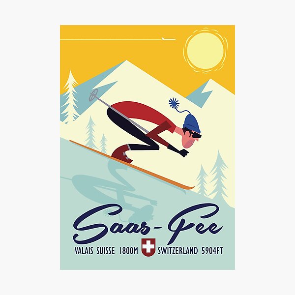 Item preview, Saas Fee poster designed and sold by GAGodel.