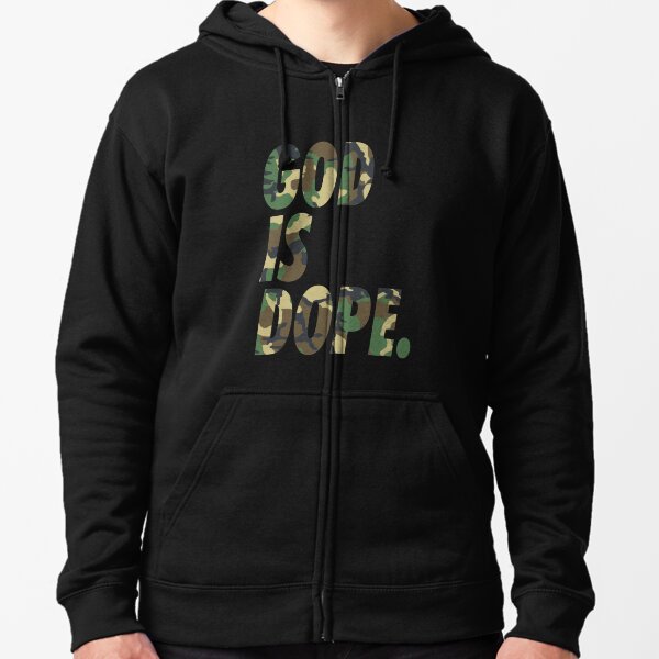 god is dope hoodie