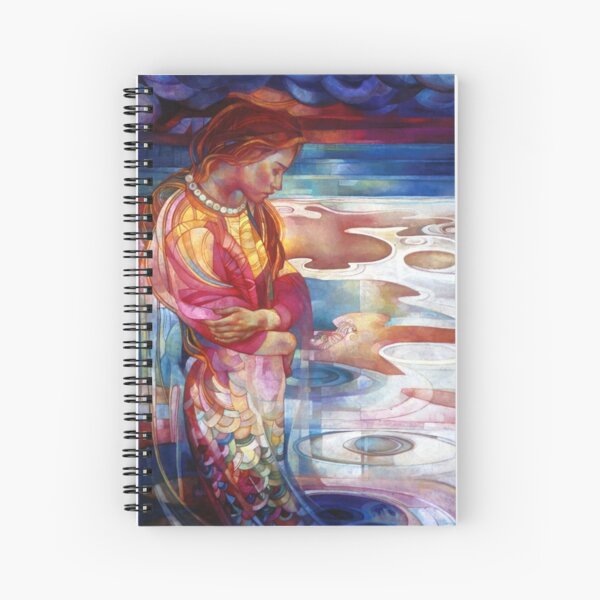 blu mermaid Spiral Notebook