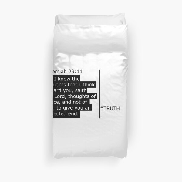 Jeremiah 29:11 Scripture 3.0 range Duvet Cover