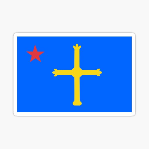 Bandera de asturias Pegatina