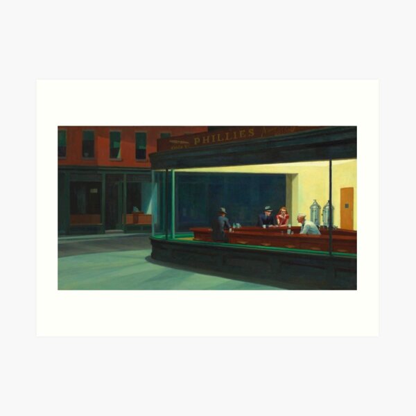 Nighthawks Edward Hopper Art Print