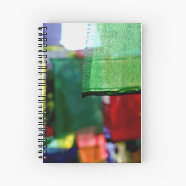 Abstract Prayer Flags 1 (Limited Edition Print of 50) Spiral Notebook