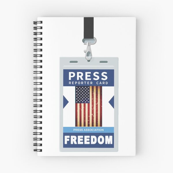 Item preview, Reporter Hard Pass Press Pass Freedom of the Press in America designed and sold by merchhost.
