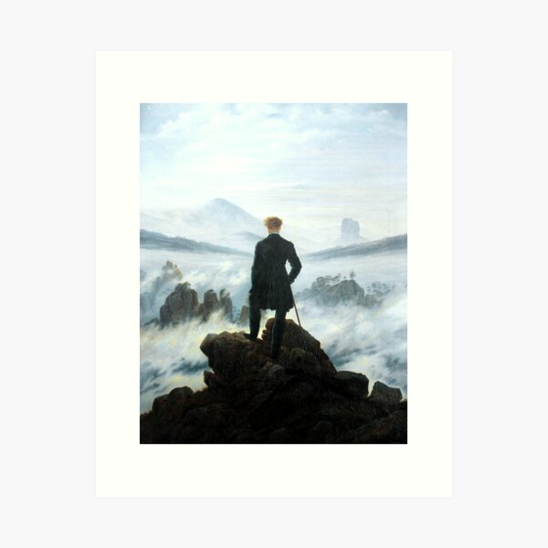 Item preview, The traveler contemplating a sea of ​​clouds by Caspar David Friedrich designed and sold by arthistory.