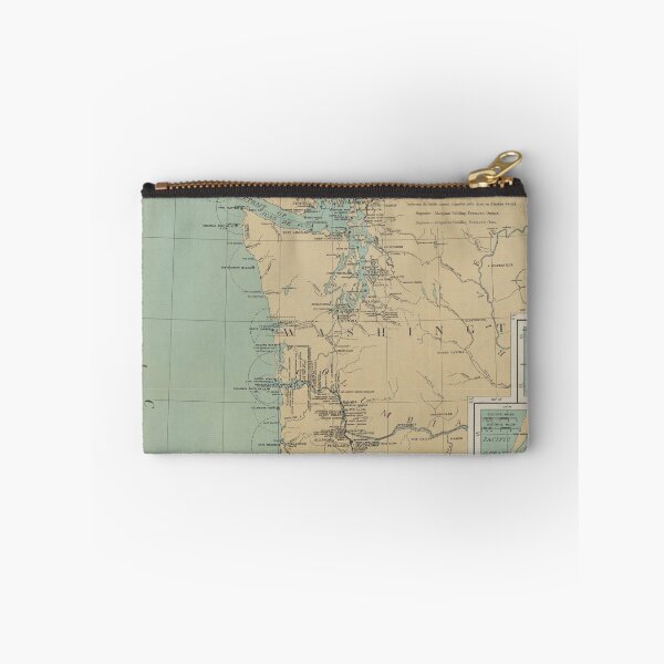 Item preview, Vintage Washington & Oregon Lighthouse Map (1898) designed and sold by BravuraMedia.