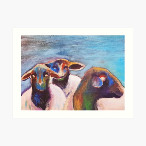 Miniature Sheep Art Print