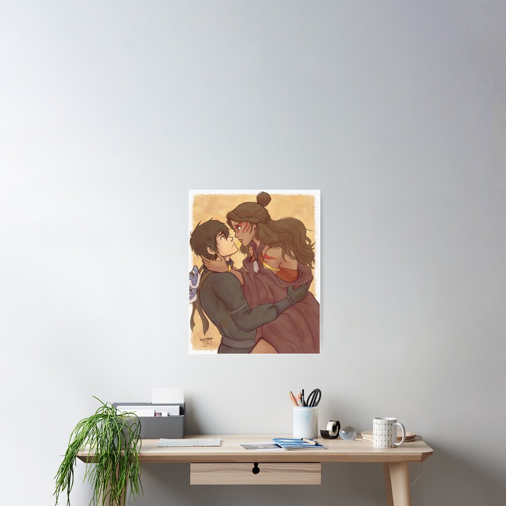 "Painted Lady x Blue Spirit Zutara" Poster for Sale by girlinthefandom