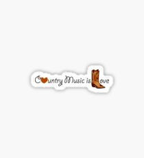 Country Music is Love Sticker