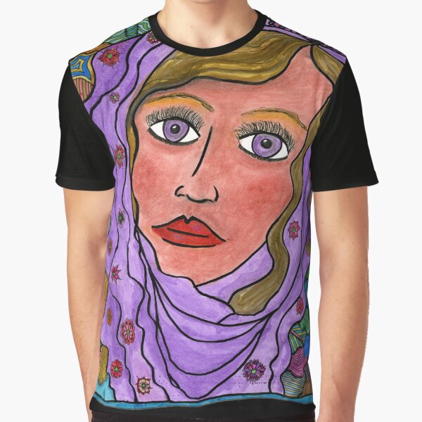 Woman with Veil Graphic T-Shirt
