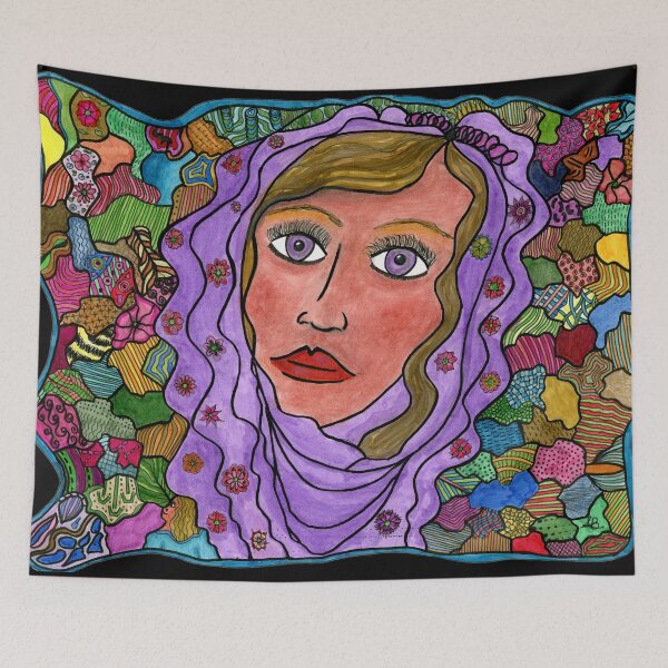 Item preview, Woman with Veil designed and sold by healingdoodle.