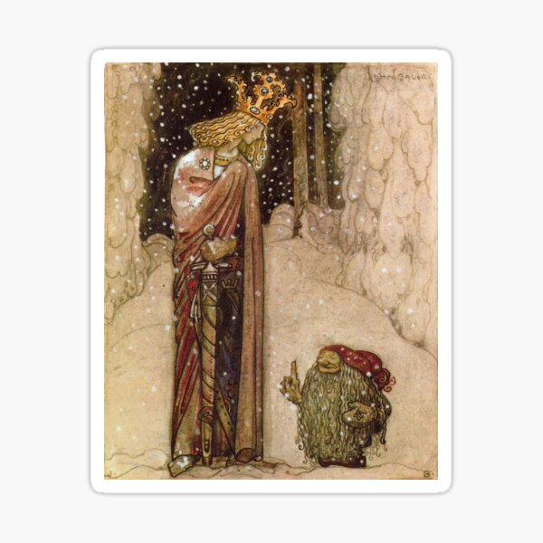 Item preview, Fairy Prince and Tomten - John Bauer designed and sold by forgottenbeauty.