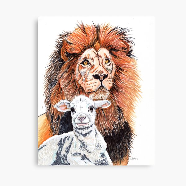 Item preview, Lion and the Lamb designed and sold by Joyartfully.