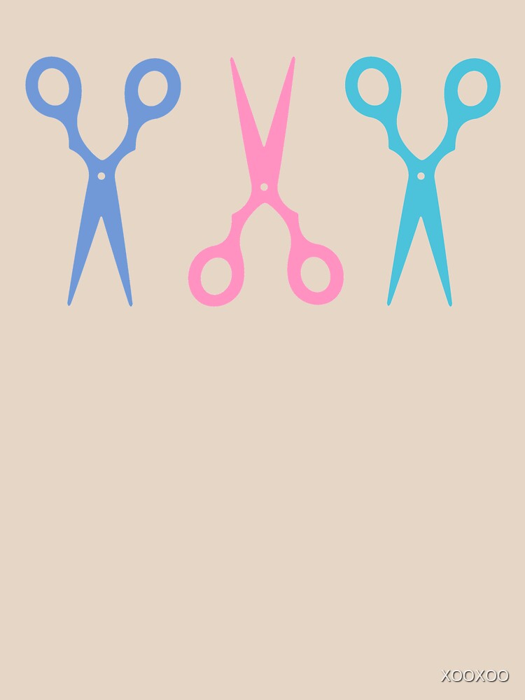 Hair Scissors Pastel Pattern Sticker for Sale by XOOXOO