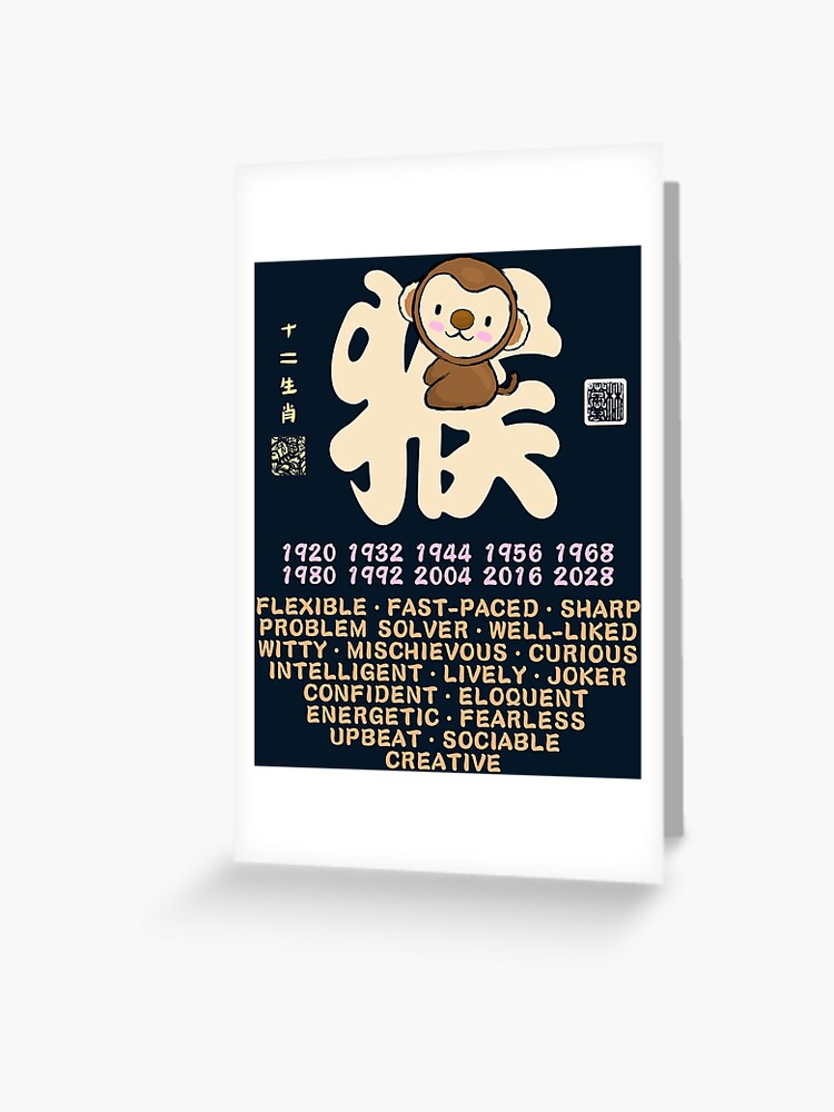 CUTE MONKEY CHINESE ZODIAC ANIMAL PERSONALITY TRAIT CUTE MONKEY CHINESE ZODIAC ANIMAL PERSONALITY TRAIT