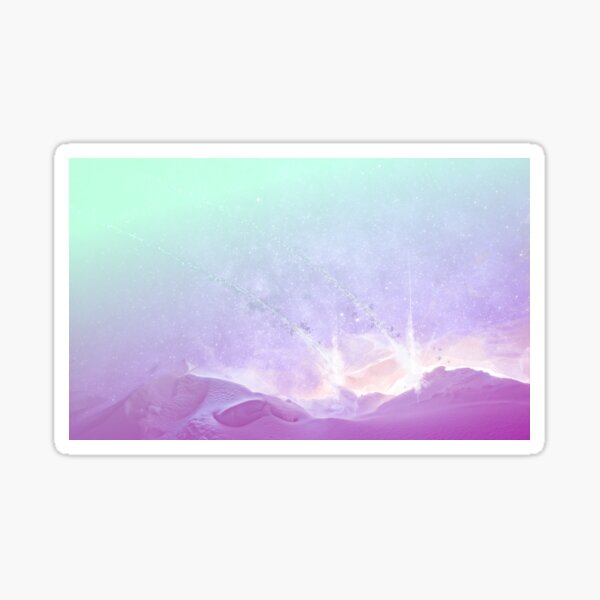 a gentle impact Sticker