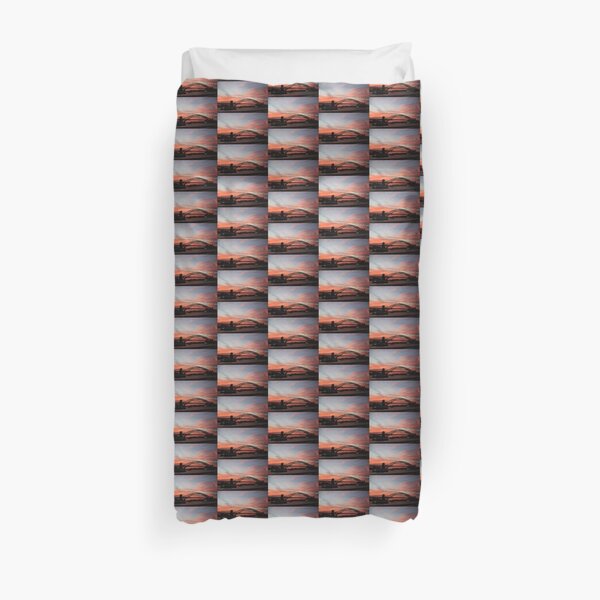 Sydney Harbour Bridge at sunset, Sydney NSW Duvet Cover