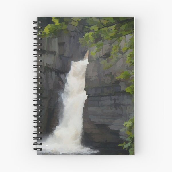 Item preview, abstract of High Force Waterfall designed and sold by hilarydougill.