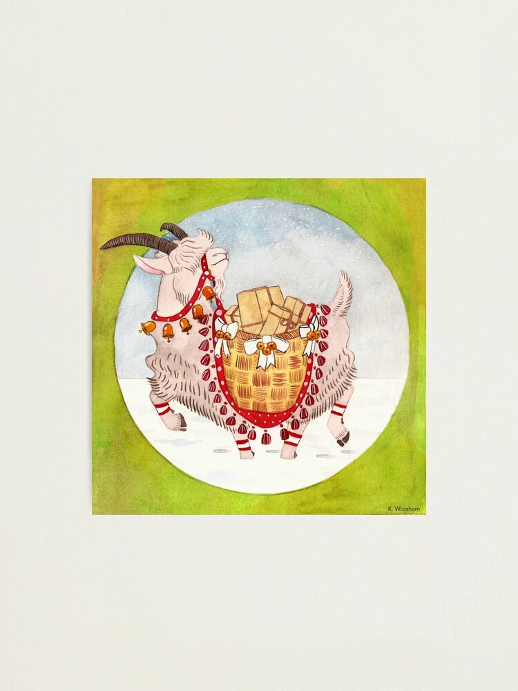 "Yule Goat" Photographic Print for Sale by KWorsham Redbubble