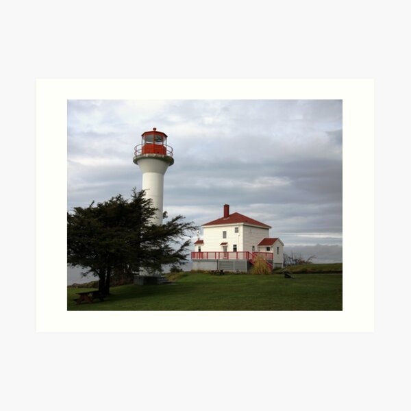 Lighthouse, Mayne Island Art Print
